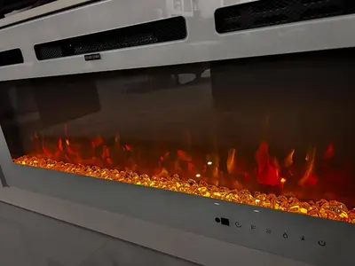 an oven with a fire inside of it at Zafira Luxe in Leonards